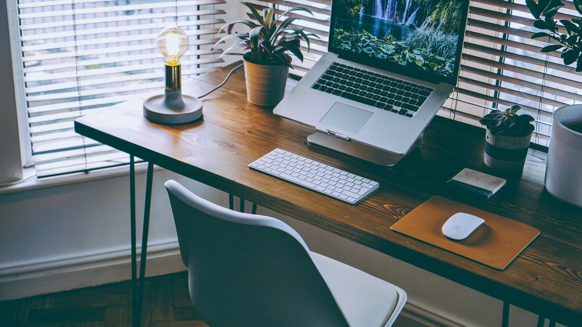 Windows laptop desk